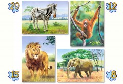 Дикие животные (4 в 1)